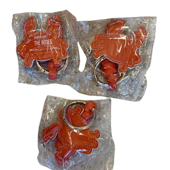 The Roses AMC Film Promo Lot of 3 Crab Charm Keychain Sealed New In Package - Picture 2 of 2